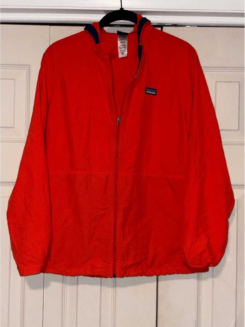 Vintage Patagonia Kid Red Orange Windbreaker Jacket 90s Y2K Outdoor Gorpcore